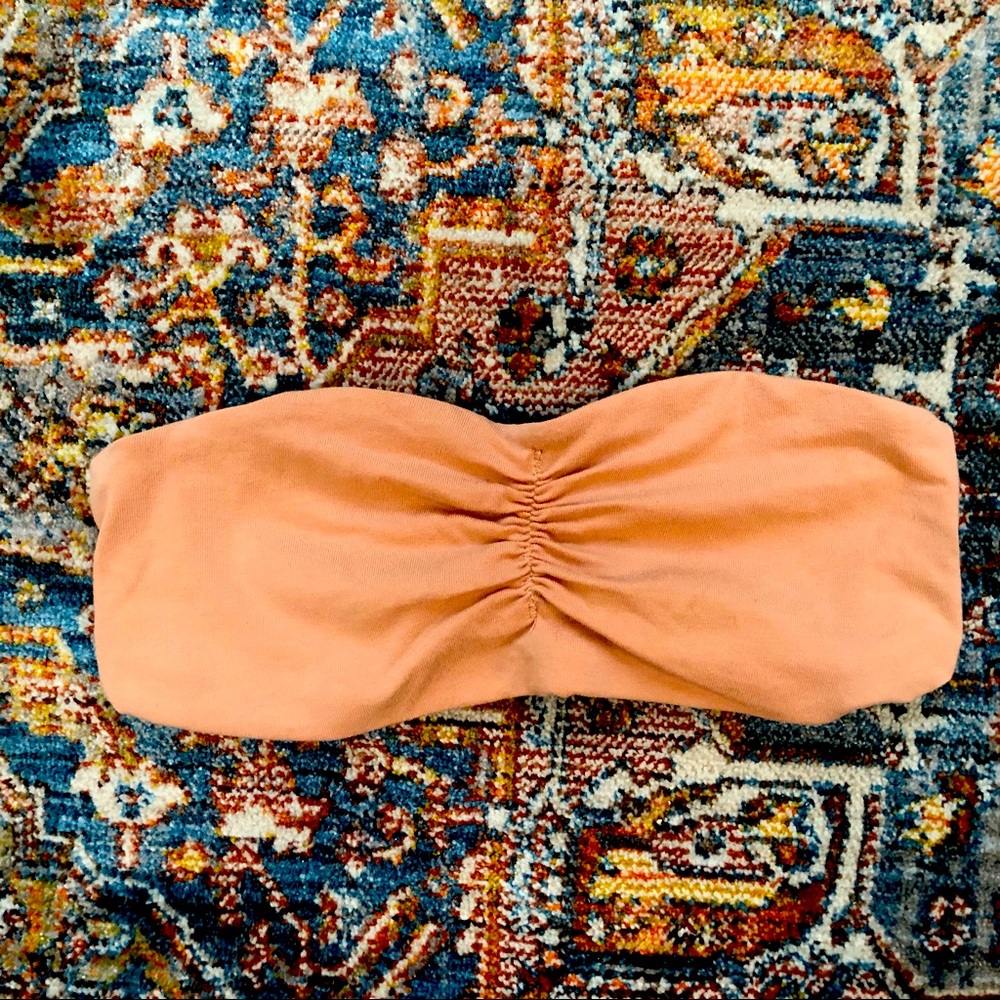 Supre nude lace back bandeau bralette